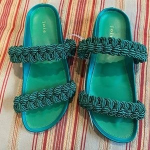 Joie Constance Kelly Green Sandals New Womens Size 8